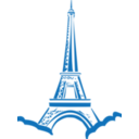 download Eiffel Tower Paris clipart image with 0 hue color