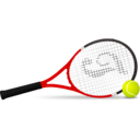 download Tennis clipart image with 0 hue color