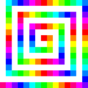 120 Square Spiral 12 Color
