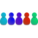 download Users Or Pawns clipart image with 180 hue color