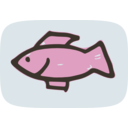 download Simple Fish clipart image with 135 hue color