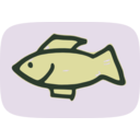 download Simple Fish clipart image with 225 hue color