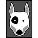download Bull Terrier clipart image with 135 hue color