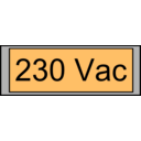 download Digital Display With Voltage 230 Vac clipart image with 315 hue color