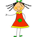download Little Doll clipart image with 0 hue color