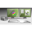 download Graphic Workstation clipart image with 225 hue color