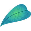 download Green Leaf clipart image with 90 hue color
