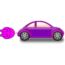 download Electric Car clipart image with 180 hue color