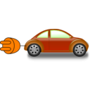 download Electric Car clipart image with 270 hue color