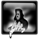 download Halloween Ghost clipart image with 270 hue color