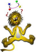 Lion With Black Eye