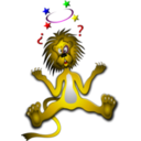 download Lion With Black Eye clipart image with 0 hue color