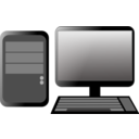 download Computer clipart image with 0 hue color