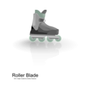 download Rollerblades clipart image with 90 hue color