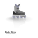 download Rollerblades clipart image with 180 hue color