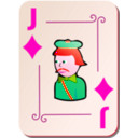 download Ornamental Deck Jack Of Diamonds clipart image with 315 hue color