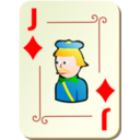 download Ornamental Deck Jack Of Diamonds clipart image with 0 hue color