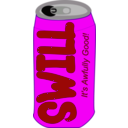 download Soda Can Swill clipart image with 270 hue color