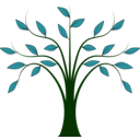 download Whispy Tree clipart image with 90 hue color