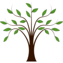 download Whispy Tree clipart image with 0 hue color