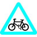 download Roadsign Cycle Route clipart image with 180 hue color