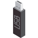 download Cm Isometric Pendrive clipart image with 135 hue color