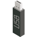 download Cm Isometric Pendrive clipart image with 315 hue color