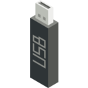 download Cm Isometric Pendrive clipart image with 0 hue color
