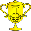 download Golden Trophy clipart image with 0 hue color