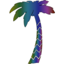 download Palm Icon clipart image with 225 hue color