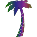 download Palm Icon clipart image with 270 hue color