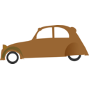 download Two Horsepower 2cv clipart image with 180 hue color