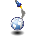 download Rocket In The Sky clipart image with 0 hue color