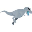 download T Rex clipart image with 180 hue color