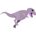 download T Rex clipart image with 270 hue color