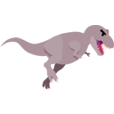 download T Rex clipart image with 315 hue color