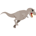 download T Rex clipart image with 0 hue color
