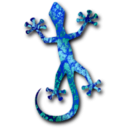 download Gecko 3 clipart image with 135 hue color