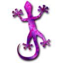 download Gecko 3 clipart image with 225 hue color