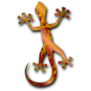 download Gecko 3 clipart image with 315 hue color