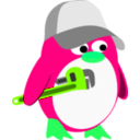 download Plumber Penguin clipart image with 90 hue color