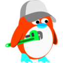 download Plumber Penguin clipart image with 135 hue color