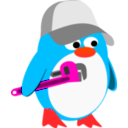 download Plumber Penguin clipart image with 315 hue color