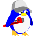 download Plumber Penguin clipart image with 0 hue color