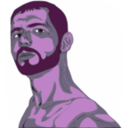 download Muscular Guy clipart image with 270 hue color