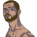 download Muscular Guy clipart image with 0 hue color