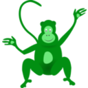 download Monkey clipart image with 90 hue color