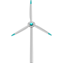 download Wind Turbine clipart image with 180 hue color