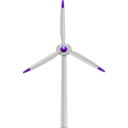 download Wind Turbine clipart image with 270 hue color