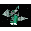 download Satellite In Space clipart image with 135 hue color